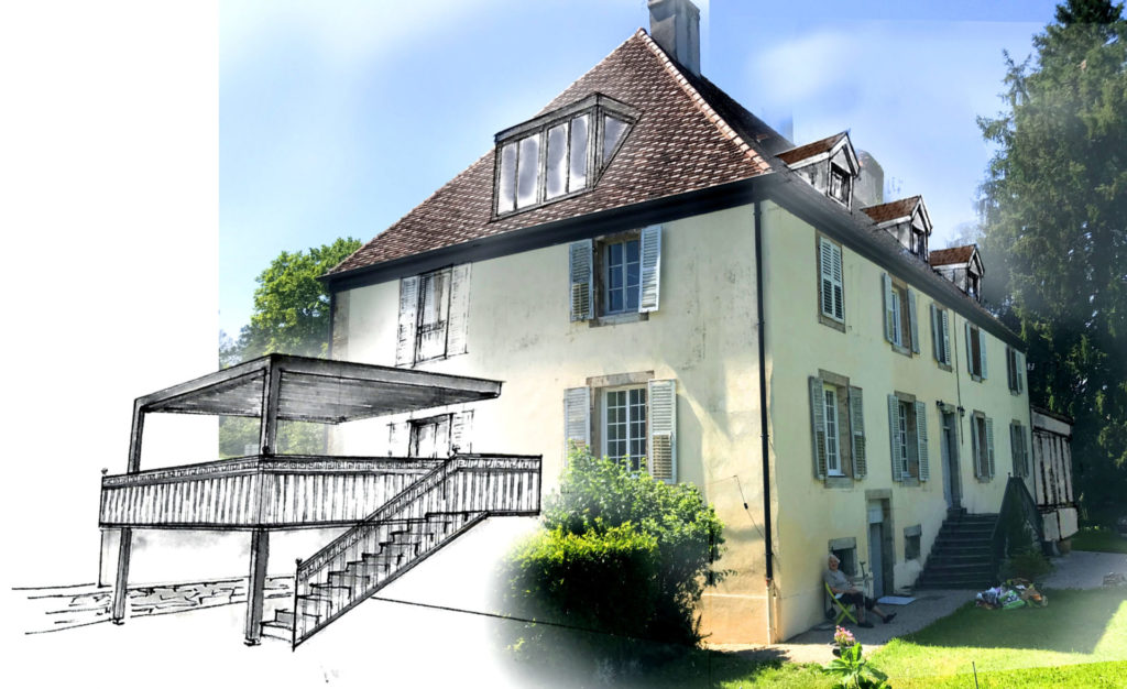 Une esquisse d'une maison